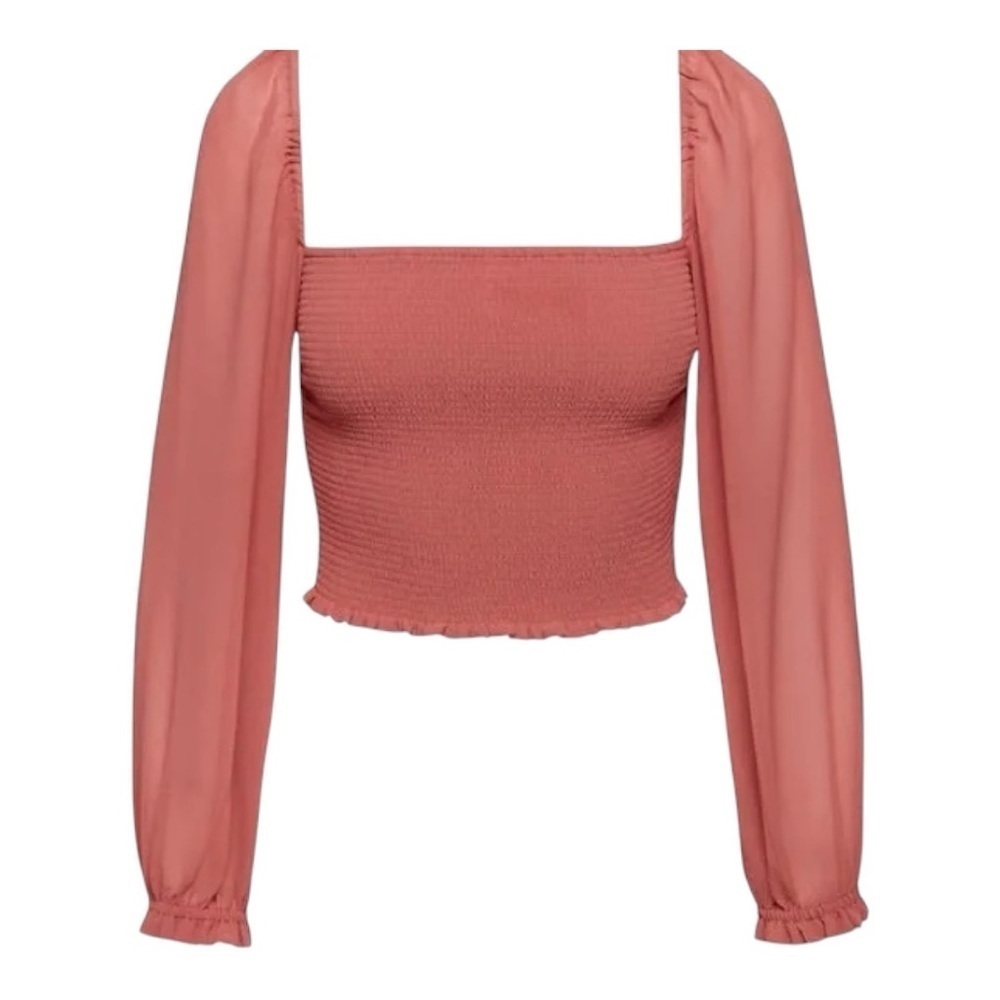 Aritzia Wilfred Saga Blouse in Warm Sienna Red Size XS